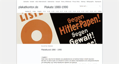Desktop Screenshot of plakatkontor.de